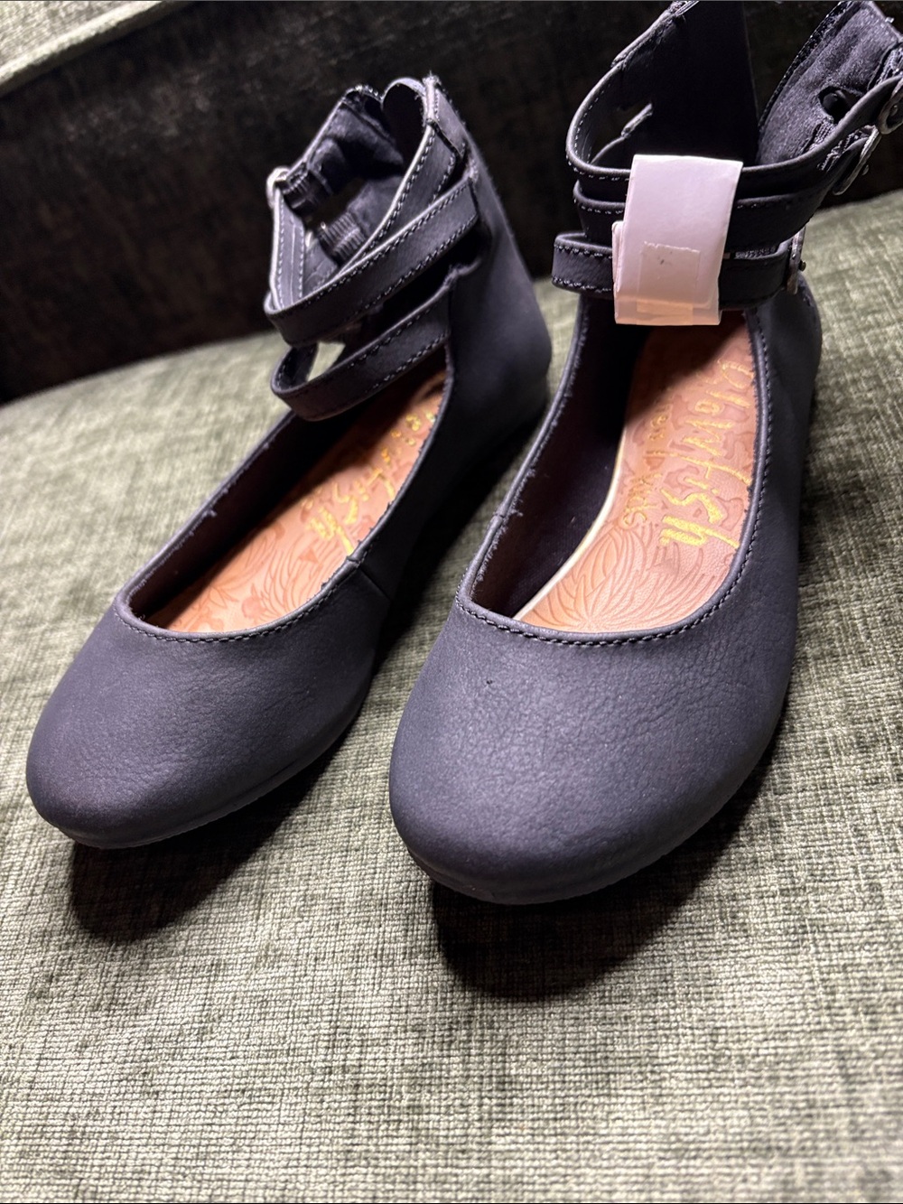 Blowfish black Girls Double-Strap Ballet Flats